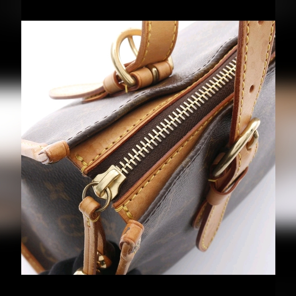 LOUIS VUITTON Popincourt Haut Shoulder Tote Bag Monogram canvas Used LV - Picture 3 of 10